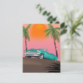  klassieke auto in het paradijs (Staand voorkant)