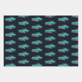  klassieke auto inpakpapier vel (Voorkant 3)