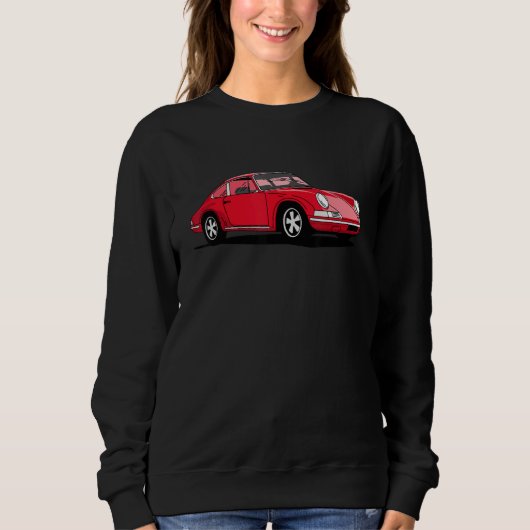 Klassieke Auto Jongtimer Oldtimer Retro Vintage Trui (Voorkant)
