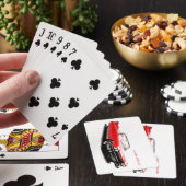 Klassieke auto kaarten spelen (Insitu)