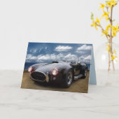 KLASSIEKE AUTO KLASSE ACT BIRTHDAAGKAARTEN KAART (Gele Bloem)