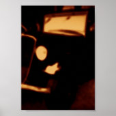 Klassieke Auto Koplamp – Retro Auto Glow Poster (Voorkant)