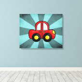 Klassieke Auto Kunst Retro Auto Print (Insitu (Houten vloer))