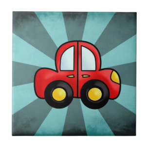 Klassieke Auto Kunst Retro Auto Print Tegeltje