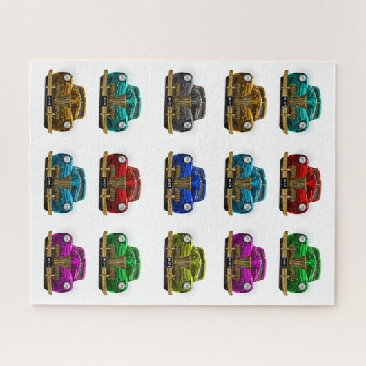  klassieke auto legpuzzel (Horizontaal)