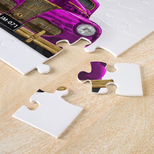 klassieke auto legpuzzel (Zijkant)