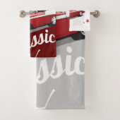 klassieke auto&maan bad handdoek (Insitu)