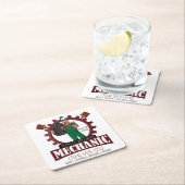 Klassieke Auto Mechanic Garage Business Marketing Kartonnen Onderzetters (Insitu)