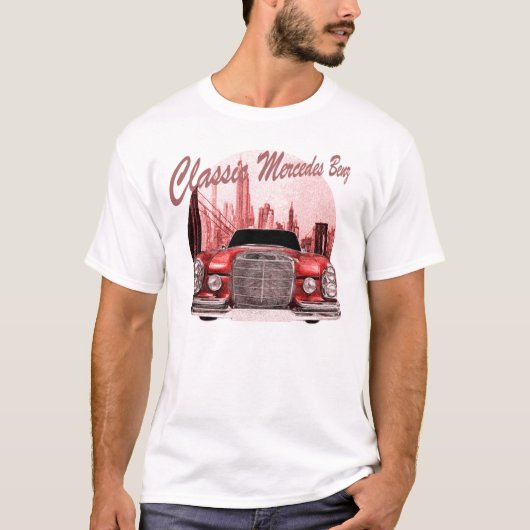 Klassieke auto Mercedes Benz T-shirt (Voorkant)