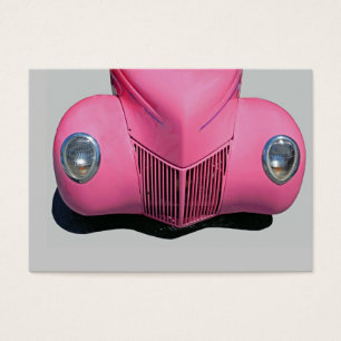 klassieke auto met roze verf visitekaartjes