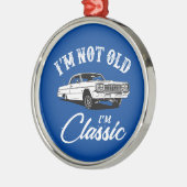 Klassieke auto metalen ornament (Links)