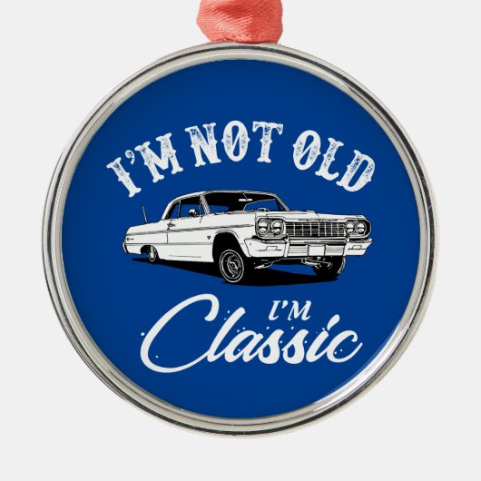 Klassieke auto metalen ornament (Voorkant)