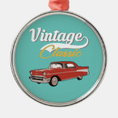 Klassieke auto metalen ornament (Voorkant)