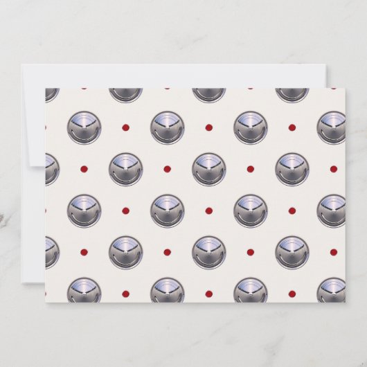 Klassieke auto Mid Century achterlicht Kaart (Achterkant)