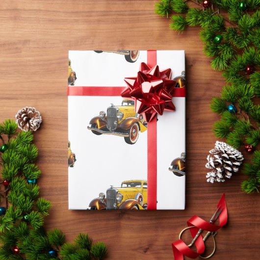 Klassieke Auto Moderne Cool Cadeaupapier (Feestdagen Geschenken)