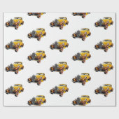 Klassieke Auto Moderne Cool Cadeaupapier (Vlak)