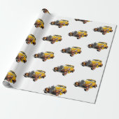 Klassieke Auto Moderne Cool Cadeaupapier (Uitgerold)