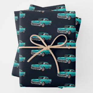 Klassieke Auto Oldtimer Inpakpapier Vel