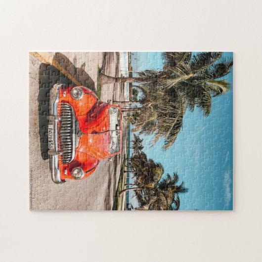 Klassieke auto op Cuba Legpuzzel (Horizontaal)