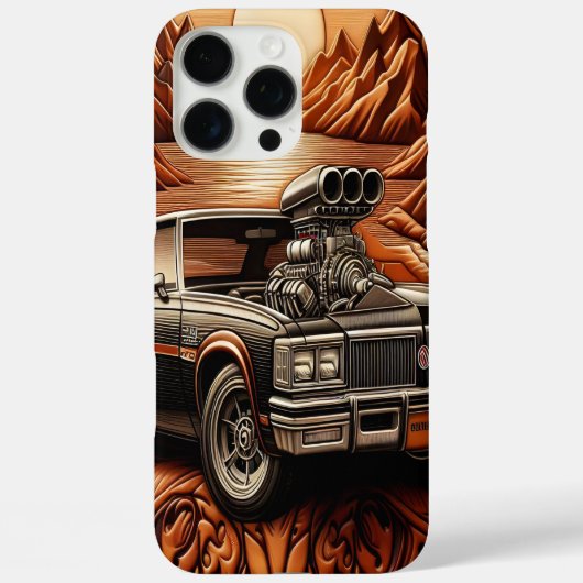 Klassieke auto op dromerige wegen Case-Mate iPhone case (Achterkant)