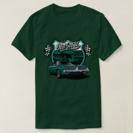 Klassieke Auto Oud Staal Race Patroon T-shirt
