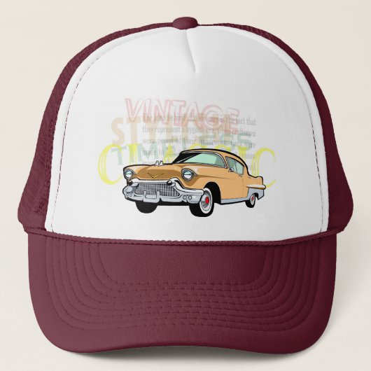 Klassieke auto, oude Chevrolet Bel Air in bruin Trucker Pet (Voorkant)