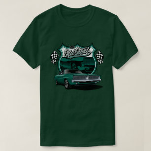 Klassieke auto oude stalen racepatroon t-shirt