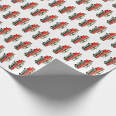 Klassieke auto Pattern #12 @ Garysretrogarage Cadeaupapier (Hoek)