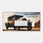  klassieke auto pensionering bureaumat (Keyboard & Muis)