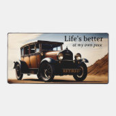  klassieke auto pensionering bureaumat (Voorkant)