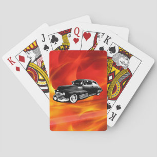 Klassieke auto pokerkaarten