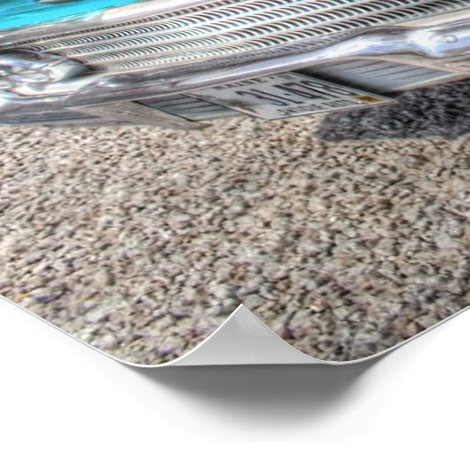 Klassieke auto poster (Hoek)