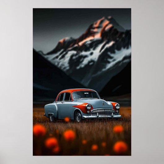 klassieke auto poster (Voorkant)
