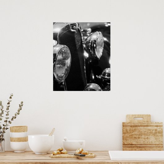  klassieke auto poster (Keuken)