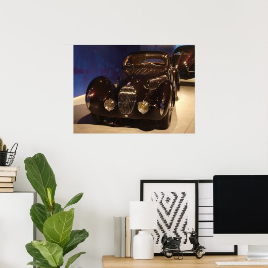 Klassieke auto poster (Thuiskantoor)