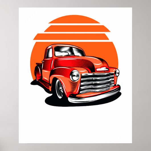 klassieke auto poster (Voorkant)