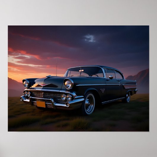Klassieke Auto Poster (Voorkant)