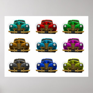  klassieke auto poster