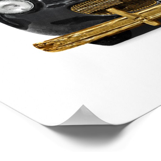  klassieke auto poster (Hoek)