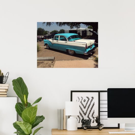 Klassieke auto poster (Thuiskantoor)