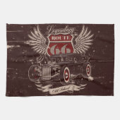 Klassieke auto retro design keukenhanddoek (Horizontaal)