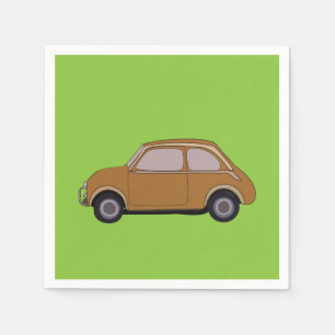 Klassieke Auto Retro Feest Papieren Bord Servet