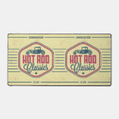 Klassieke Auto Retro Label Guy Cave Bureaumat (Voorkant)