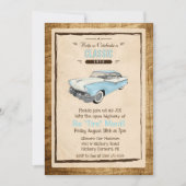 Klassieke auto Retro Pensioen Uitnodiging (Voorkant)
