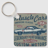 Klassieke auto Retro Sleutelhanger (Voorkant)