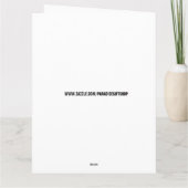 KLASSIEKE AUTO RODE COUPE VERJAARDAG KAART (Achterkant)