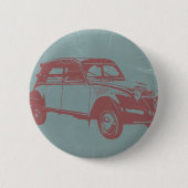 Klassieke auto ronde button 5,7 cm (Voorkant)