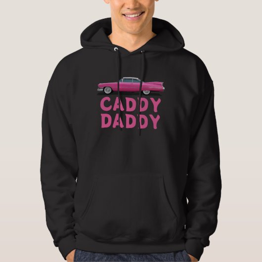 KLASSIEKE AUTO ROZE CADDY PAPA HOODIE (Voorkant)