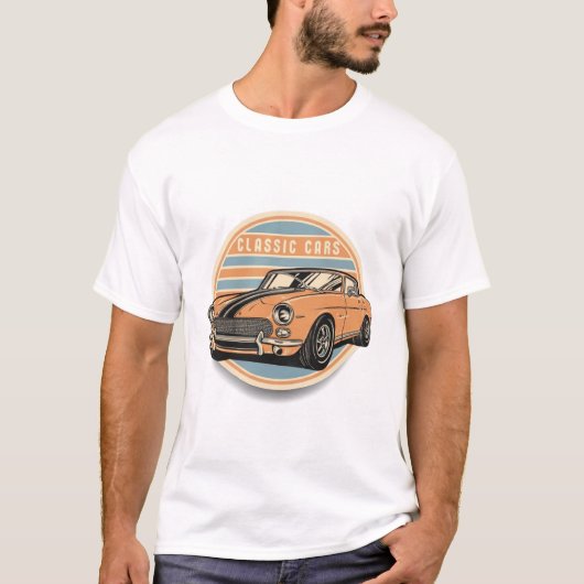 klassieke auto ' s t-shirt (Voorkant)