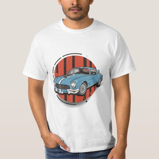 klassieke auto ' s t-shirt (Voorkant)